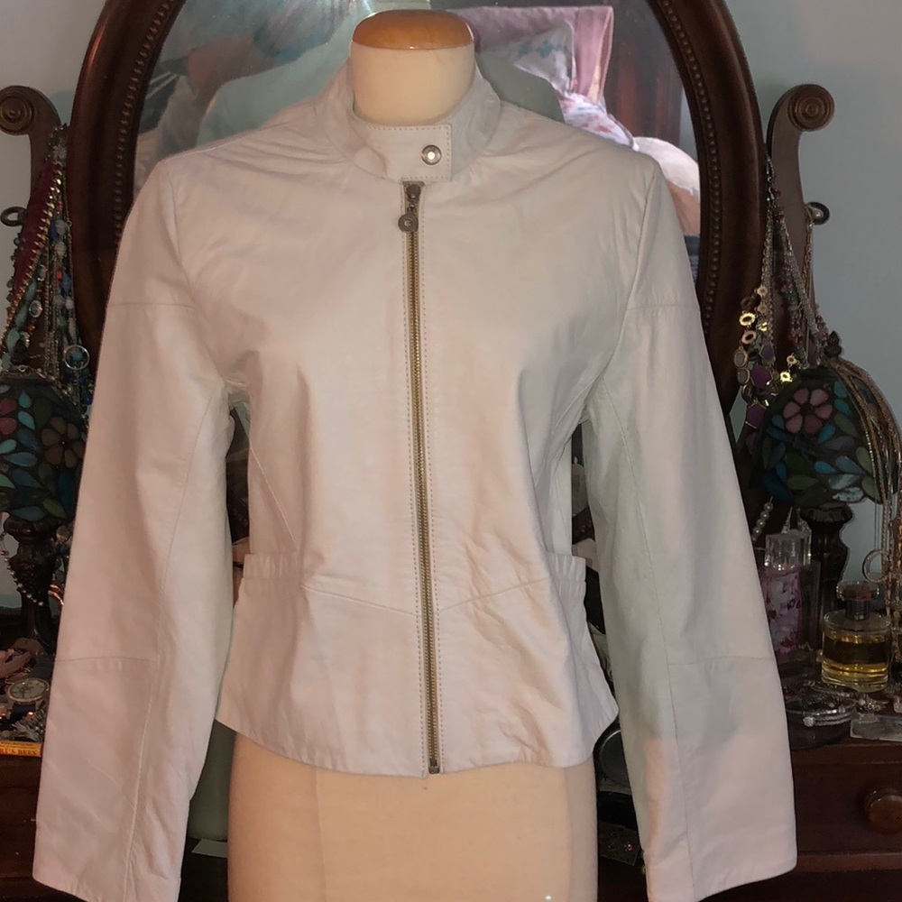 White Leather Jacket